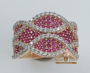 Anillo Elegante de Oro Sólido de 18K para Mujer, Diseño Clásico para Fiestas y Ocasiones Especiales, Belleza Duradera - Product Image 2