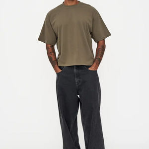 Bulk Quantity Best Supplier Men Boxy Fit T Shirt For Casual Usage New Arrival Lightweight Boxy Fit T Shirt - Product Image 5