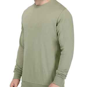Sweat-shirts pour hommes en coton biologique 100% personnalisés avec logo privé imprimé, respirants pour l'hiver, qualité supérieure, col rond, manches longues - Product Image 5