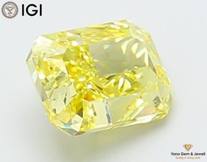 เพชร CVD ที่ได้รับการรับรองจาก IGI น้ำหนัก 3.00 กะรัต สีเหลืองสดใส ระดับความสะอาด VVS2 รูปทรงเรเดียนท์ สำหรับแหวนเพชรเดี่ยว ของขวัญ - Product Image 5