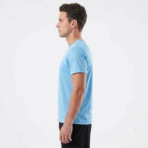 T-shirt streetwear pour homme, coupe oversize, col rond, design uni, effet délavé, 100% coton, séchage rapide, respirant, anti-rétrécissement, manches courtes - Product Image 3