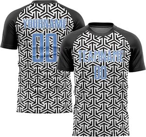 Conjunto de Camiseta de Fútbol con Patrón Geométrico Personalizado, Uniforme Deportivo Sublimado de Manga Corta para Hombre, Transpirable, para Todas las Temporadas - Product Image 4