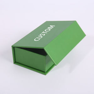 EcoRev Logo Custom <b>Magnetic</b> Lid Storage Green Rigid Boxes with Magnet Closure Gift Box Recycled <b>Materials</b> Paperboard - Product Image 6
