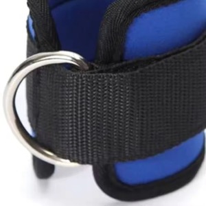 Accessoires d'équipement de fitness pour hommes et femmes : Sangles de cheville pour machines de kickbacks, extensions de jambes, curls, abducteurs de hanches - Polyester/Nylon - Product Image 4