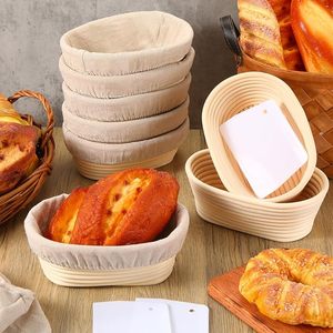 Round Rattan Bread Proofing Basket Handwoven Sourdough Banneton with Cloth Liner for Artisan Bread Baking In Vietnam - Product Image 6