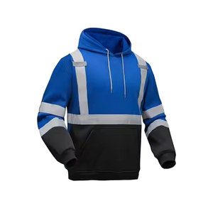 OEM High Visibility Reflective Hoodie Safety Workwear for <b>Construction</b> Industrial Road Outdoor Workers Breathable Warm <b>Jacket</b> - Product Image 2