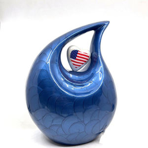 Luxury Aluminum Tear Drop Cremation <b>Memorial</b> <b>Keepsake</b> Urn Ash Holder Featuring Durable Exterior Craftsmanship Style - Product Image 5