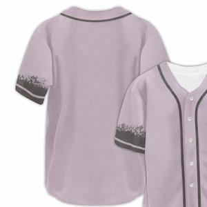 Uniforme de baseball unisexe personnalisé pour adultes, imprimé par transfert thermique, respirant, séchage rapide, coton polyester, antibactérien, idéal pour l'été - Product Image 2