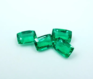 Esmeralda Colombiana Cultivada en Laboratorio, 2.25 Quilates, Corte Cojín, Marca HAYAAT GEMS para Joyería, 6x4mm - Product Image 5