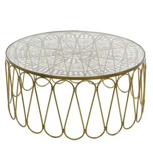 Luxury Modern Coffee Table with Aluminium Metal Leg Design <b>Frame</b> and <b>Glass</b> Top <b>for</b> Home Decoration - Product Image 5
