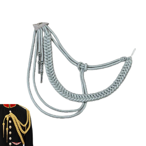 Green <b>Braided</b> Draw <b>cord</b> Aiguillette Strand Uniform <b>Cord</b> Classical Style Garment - Product Image 3