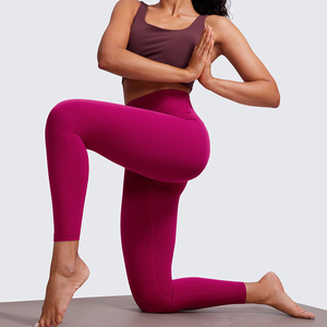 High Demand Women's Elastic Waist Yoga Unique Style Soft Breathable Solid <b>Leggings</b> Wholesale OEM Service <b>Hot</b> Selling - Product Image 3