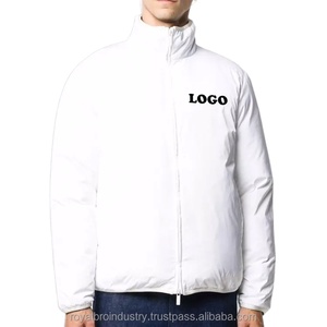 Manteau en duvet de qualité supérieure pour hommes, vêtements d'hiver, veste à fermeture éclair personnalisée OEM, respirante, polie, patchwork, veste polaire pour hommes, vestes à bulles - Product Image 4