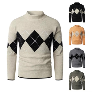 Casual Sweater <b>Men's</b> Sweaters <b>Men</b> Solid <b>Pullover</b> Long Sleeve Knit Sweater Warm and Soft Fabric Wool - Product Image 6