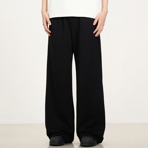 Custom OEM Flare <b>Trousers</b> for <b>Men</b> Outdoor Streetwear Cotton Black Blank <b>Men</b> <b>Flared</b> Pants - Product Image 5