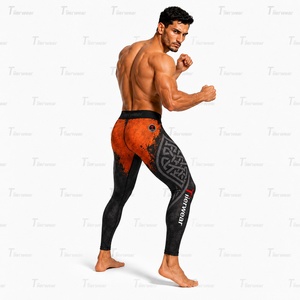 กางเกงเลกกิ้ง MMA แบบรัดรูป 220 กรัม โพลีเอสเตอร์ผสมสแปนเด็กซ์ ระบายเหงื่อได้ดี ยืดหยุ่น เหมาะสำหรับการฝึกซ้อม กีฬา ฟิตเนส สำหรับผู้ใหญ่ - Product Image 5