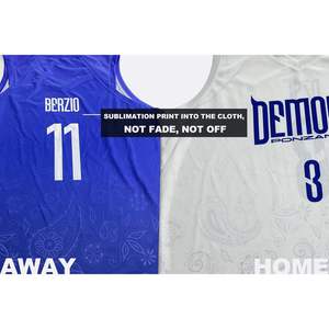 Uniforme de Baloncesto Unisex Personalizado, Jersey y Pantalones Cortos con Diseño de Tinta, Hechos a Medida para Equipos Deportivos, Tallas XS y XXS Disponibles - Product Image 2