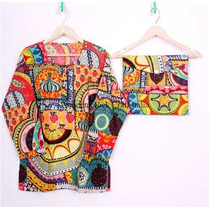 Ensemble de Nuisette Élégant 3 Pièces à Motifs Floraux pour Femme – Nouveau Modèle Col Rond Manches Longues Taille Élastique – Tenue de Nuit Estivale - Product Image 3