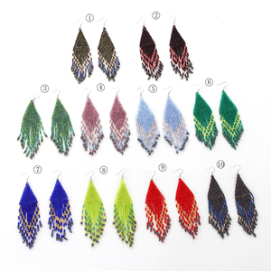 Pendientes Bohemios Hechos a Mano con Cuentas para Mujer, Joyería Linda Estilo Boho por MD HANDICRAFTS - Product Image 6