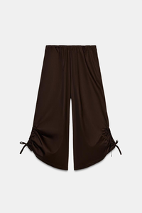2026 Summer New Vintage Loose Casual Fashion Mid-Waist Drawstring Adjustable Hem Wide-Leg Anti-Pilling <b>Pants</b> - Product Image 2