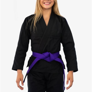 Kimono de Jiu-Jitsu Brésilien OEM personnalisé noir en coton durable pour femmes – Tenue d'entraînement et de compétition BJJ – Vêtements d'arts martiaux - Product Image 2