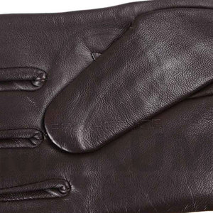 Gants de conduite en cuir pleine fleur marron ou noir, luxueux, unisexes, chauds pour l'hiver, en cuir véritable - Product Image 6