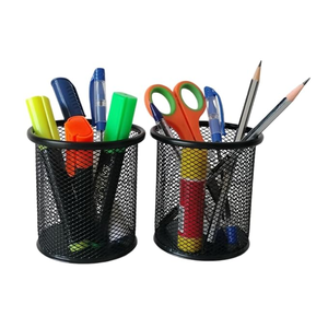 Porte-stylo en métal moderne, organiseur de bureau - Product Image 1