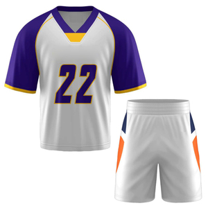 Shorts de lacrosse personnalisés imprimés grande taille, kit de compétition complet, sans manches, légers, respirants, anti-humidité - Product Image 4