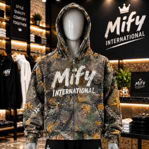 Nouveau Hoodie Zippé Premium 2026 en Gros avec Logo Sérigraphié en Tissu French Terry – Style Décontracté Streetwear - Product Image 1