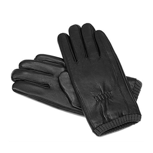 Gants d'hiver en cuir de chèvre véritable de haute qualité à la mode pour hommes et femmes, unisexes, pour le sport, le ski, les activités de plein air, doublure en polaire douce - Product Image 1