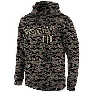 Sudadera con Capucha Personalizada para Equipo, Diseño Sublimado en Negro y Amarillo para Invierno, con Nombre y Número del Equipo, Ropa Deportiva para Entrenamiento - Product Image 2