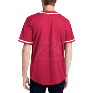 Maillot de baseball sur mesure en gros, 100% polyester, durable, léger, respirant, séchage rapide, imperméable, prix abordable - Product Image 2