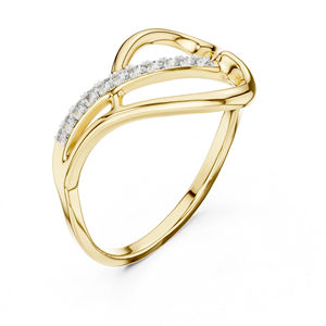 แหวนเพชรทรงกลมทองคำขาว 14K สำหรับผู้หญิง |   ชุดทำงาน |   เพชรที่เพิ่งเพาะเลี้ยง - Product Image 5