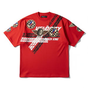 T-shirt Homme Oversize Vintage Effet Vieilli Personnalisé Délavé à l'Acide Coton Lourd Streetwear Imprimé Graphique Épaules Tombantes - Product Image 3