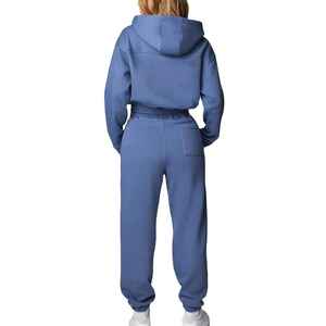 Venta al por mayor: Chaqueta vaquera de invierno unisex de ajuste regular, doble botonadura, ecológica, con capucha y forro polar, 100% algodón, de Three International - Product Image 5