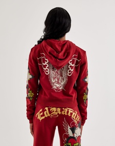 Sudadera con capucha informal para mujer, con cremallera, forro polar cálido, bolsillo canguro, ropa de invierno a la moda - Product Image 4