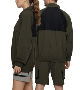 Chaqueta Cortavientos Unisex de Nuevo Diseño, Impermeable, Transpirable, con Logotipo Personalizado, Cómoda, Talla Grande, Cierre de Cremallera y Manga Larga - Product Image 6