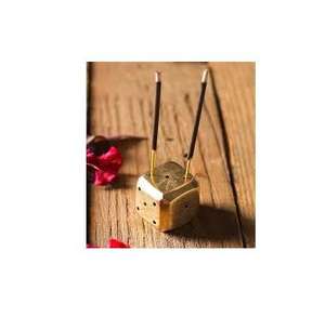 Elegante y Sencillo Porta Incienso de Latón para el Hogar, Uso Festivo y de Aromaterapia, Acabado Pulido Redondeado, Porta Incienso para Meditación - Product Image 6