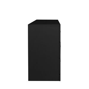 Cassettiera Doppia a 6 Cassetti in Rovere Nero, Mobile Contenitore Ampio Autoportante per Camera da Letto, Soggiorno e Ingresso di Casa - Product Image 5