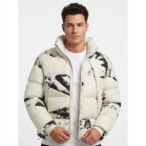 Nouvelle veste matelassée en duvet de coton pour homme, chaude pour l'hiver, à capuche, épaisse, avec logo personnalisé - Product Image 3