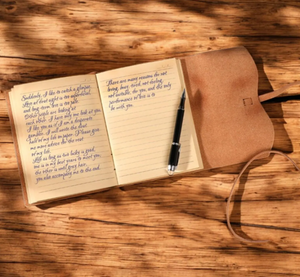Personalised LEATHER JOURNAL for Men Women Travel <b>Diary</b> Notebook Graduation Birthday Gift for Him Her Wedding <b>Custom</b> gift - Product Image 2