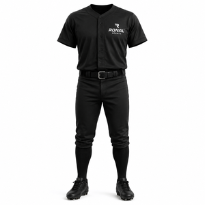 Camiseta de Béisbol Personalizada OEM con Impresión por Transferencia de Calor, 100% Poliéster, Blanca, Transpirable, Ropa Deportiva de Equipo, Manga Corta, Unisex - Product Image 1