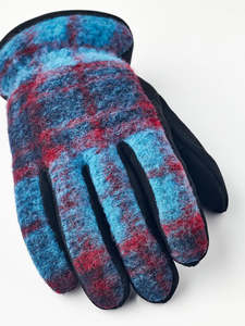 Gants thermiques écologiques en coton/polyester/spandex, longueur poignet, compatibles écran tactile, quatre saisons, extérieur, uni noir bleu rouge - Product Image 5