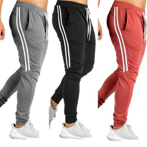 Top quality Factory wear 100% cotton Spandex Drawstring hot selling Waist <b>Slim</b> Fit Sports <b>Jogger</b> Pants for Men - Product Image 5