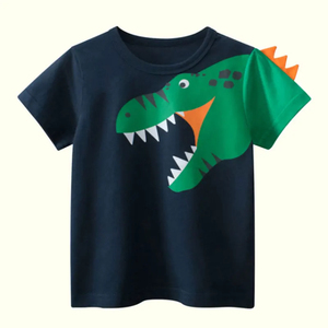 Camiseta Informal Transpirable para Niños, Personalizada, 100% Algodón, Cuello Redondo, Impresión Serigráfica, Manga Corta - Product Image 1