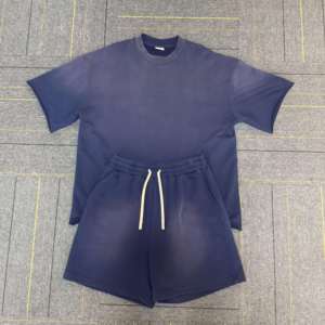 Conjunto Deportivo Informal de Dos Piezas para Hombre, Verano 2026, Poliéster/Algodón, Secado Rápido, Transpirable, para Entrenamiento, Servicio OEM - Product Image 6