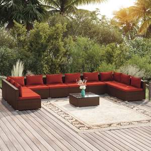 Ensemble de salon de jardin Cinnamon Red en couleur marron - Product Image 1