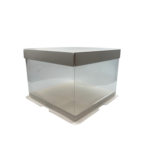 Elegante caja transparente para pasteles, perfecta para repostería casera y eventos de celebración - Product Image 1