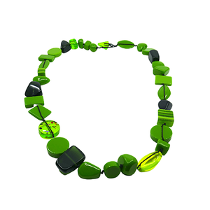 Sublimez votre style : Collier en résine multicolore de qualité supérieure, bijoux fantaisie de créateur pour femme, souvenir d'Europe - Product Image 2