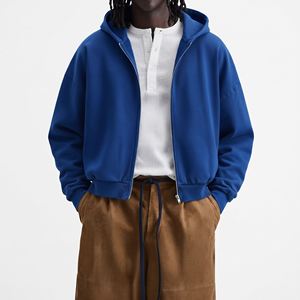 Sudadera con capucha extragrande para hombre, de color sólido, estilo francés, informal. - Product Image 5